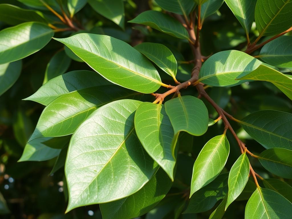 Liście i gałęzie drzewa białego sapote Liście i gałęzie drzewa białego sapote
