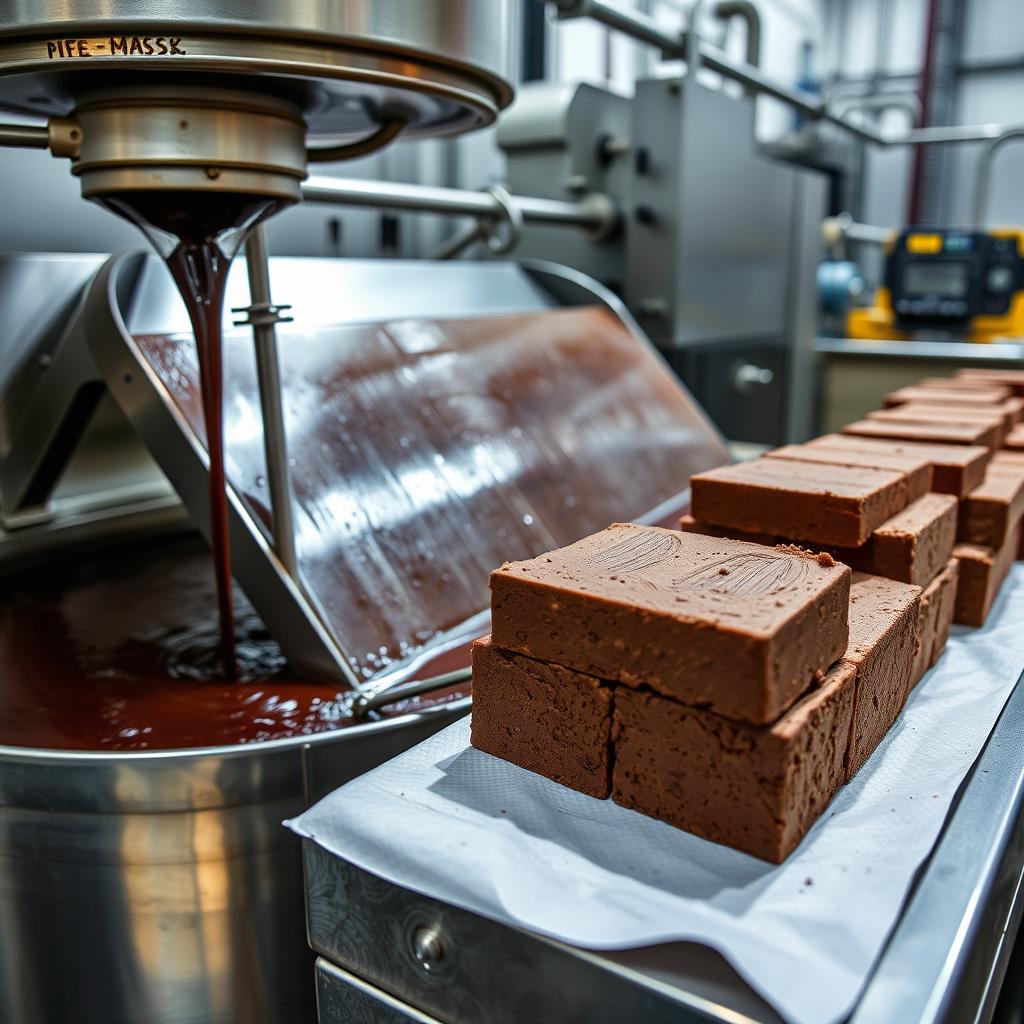 Miazga kakaowa w procesie produkcji