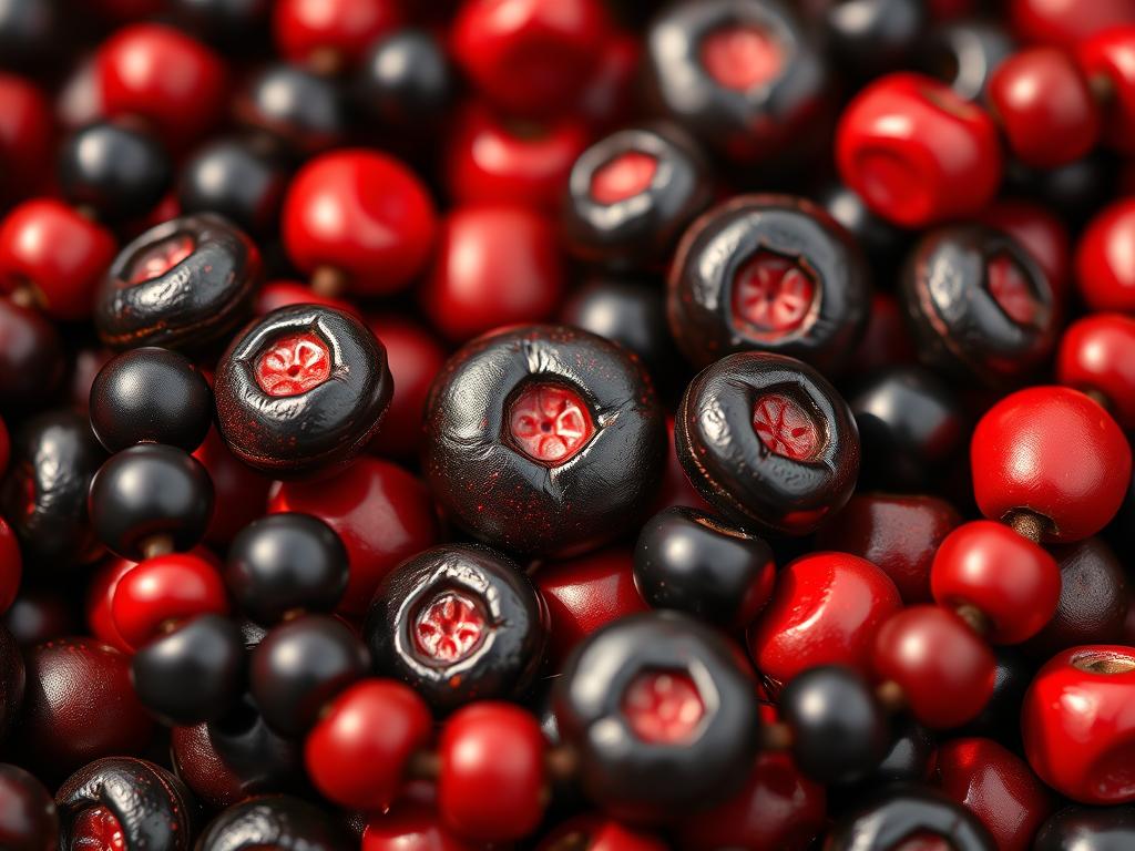 Modligroszek różańcowy - czerwono-czarne nasiona używane do różańca