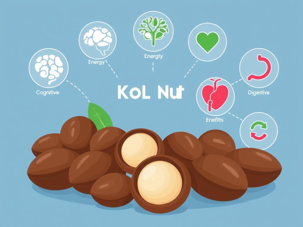 Orzechy kola i ich wpływ na zdrowie - ilustracja koncepcyjna