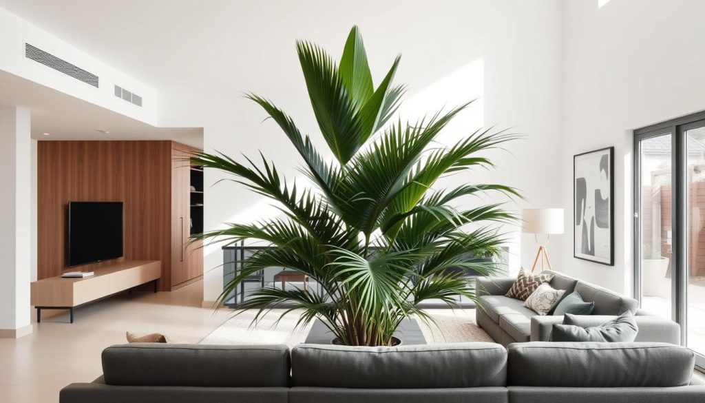 Palma butelkowa jako element dekoracyjny nowoczesnego wnętrza