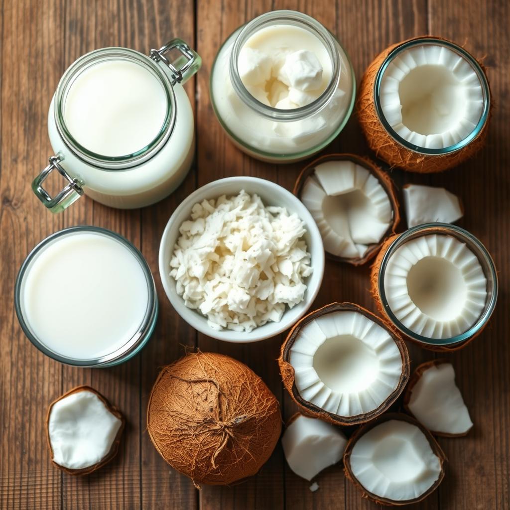 Produkty spożywcze z palmy kokosowej