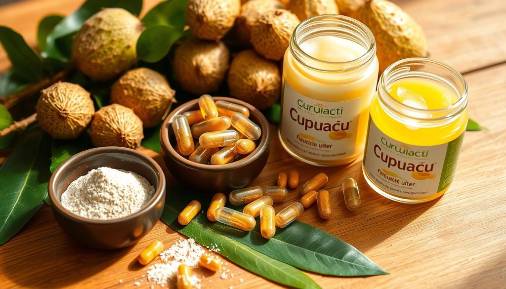 Produkty z Cupuaçu: proszek, kapsułki i masło Produkty z Cupuaçu: proszek, kapsułki i masło