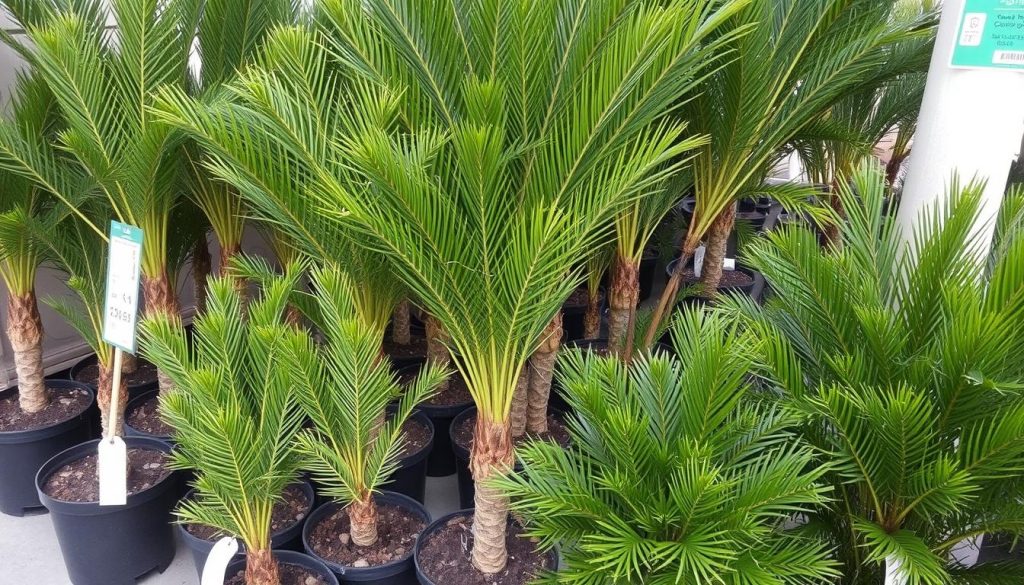 Różne rozmiary i odmiany cykasa dostępne w sprzedaży