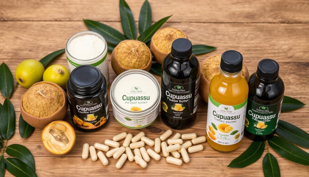Różnorodne produkty z Cupuassu dostępne w sprzedaży Różnorodne produkty z Cupuassu dostępne w sprzedaży