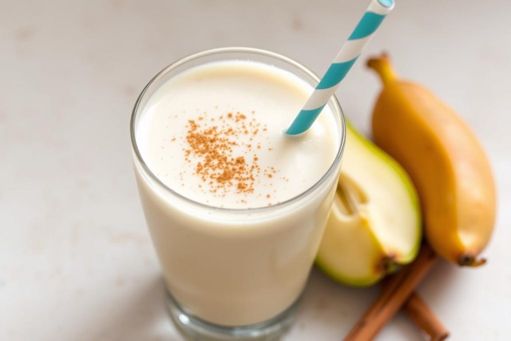 Smoothie z białego sapote w szklance Smoothie z białego sapote w szklance