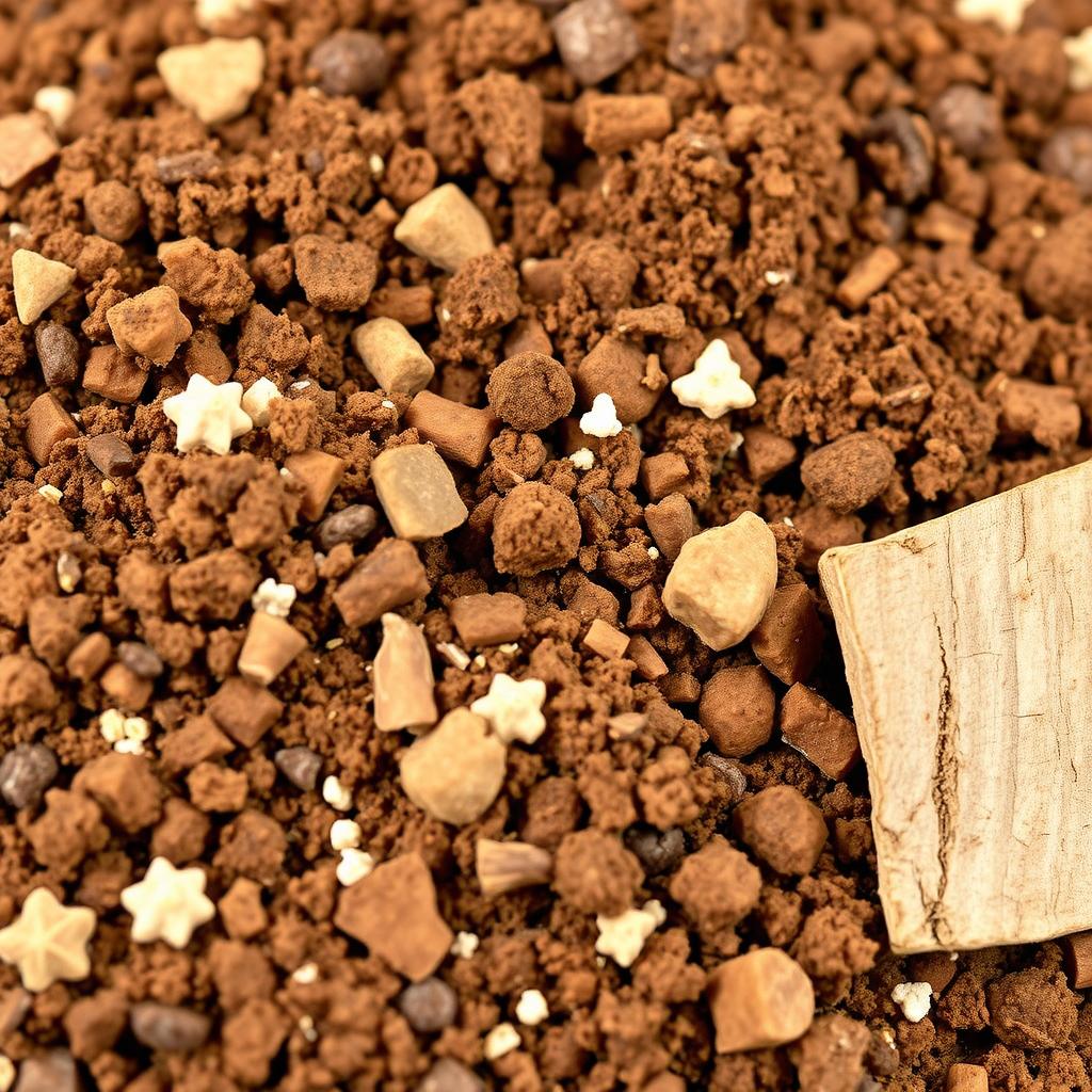 Specjalistyczne podłoże do palm z widocznymi składnikami